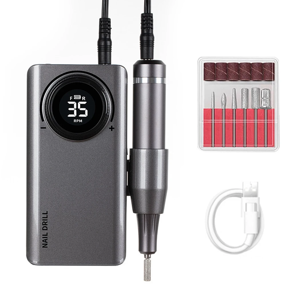 35000RPM Rechargeable Nail Drill Machine Manicure Machine USB LCD Digital Electric Nail Gel Polisher Nail File Equipment Tool
35000RPM Rechargeable Nail Drill Machine Manicure Machine USB LCD Digital Electric Nail Gel Polisher Nail File Equipment Tool