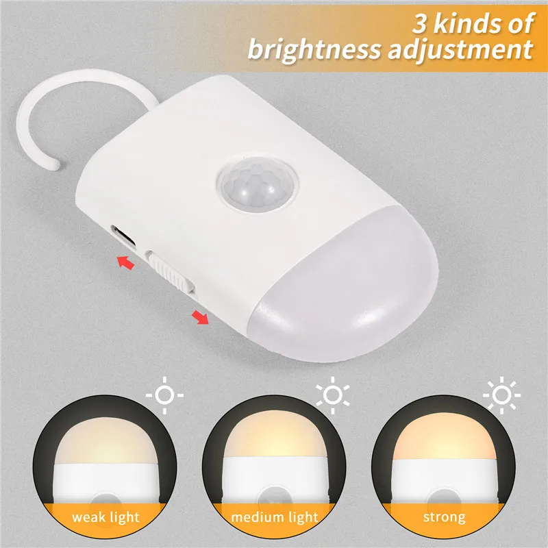 1Pc Magnetic Human Body PIR Sensor Light Eye Protection USB Charging Induction Night Light Bedroom Walling LED Night Light
1Pc Magnetic Human Body PIR Sensor Light Eye Protection USB Charging Induction Night Light Bedroom Walling LED Night Light