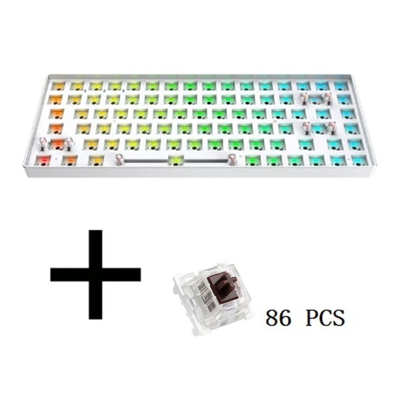 TESTER84 Gaming Mechanical Keyboard+Brown Axis Kit Wired Hot-Swap Keyboard RGB Back Light Mechanical Keyboard
TESTER84 Gaming Mechanical Keyboard+Brown Axis Kit Wired Hot-Swap Keyboard RGB Back Light Mechanical Keyboard