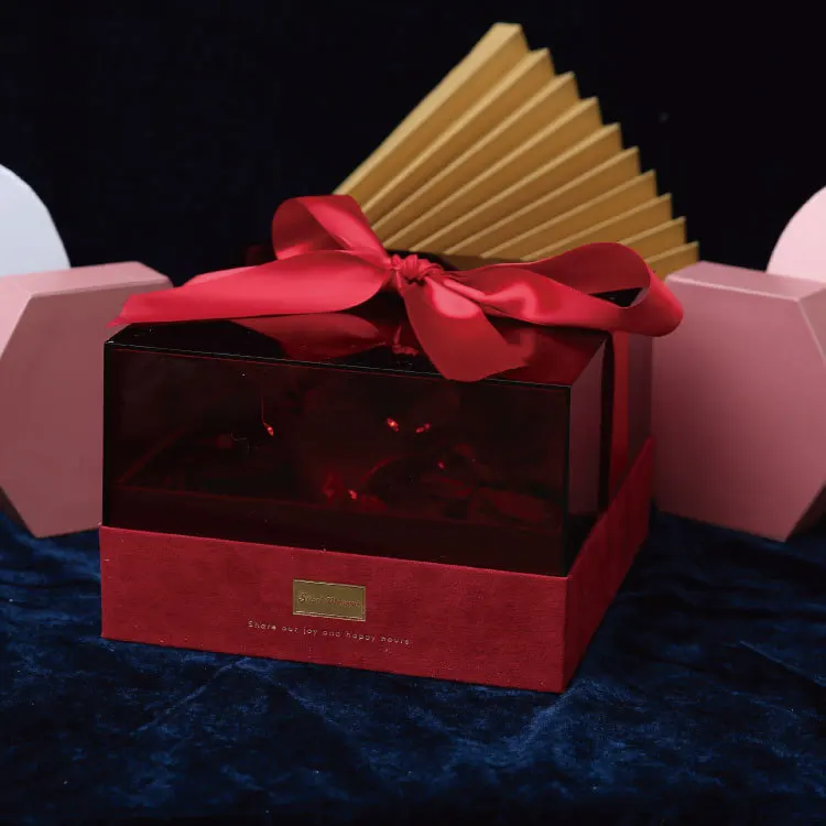 For Valentine's Day Mother's Day Acrylic Flower Box Acrylic Plastic Square Candy Party Treat Gift Box Boxes Containers with Lids
For Valentine's Day Mother's Day Acrylic Flower Box Acrylic Plastic Square Candy Party Treat Gift Box Boxes Containers with Lids