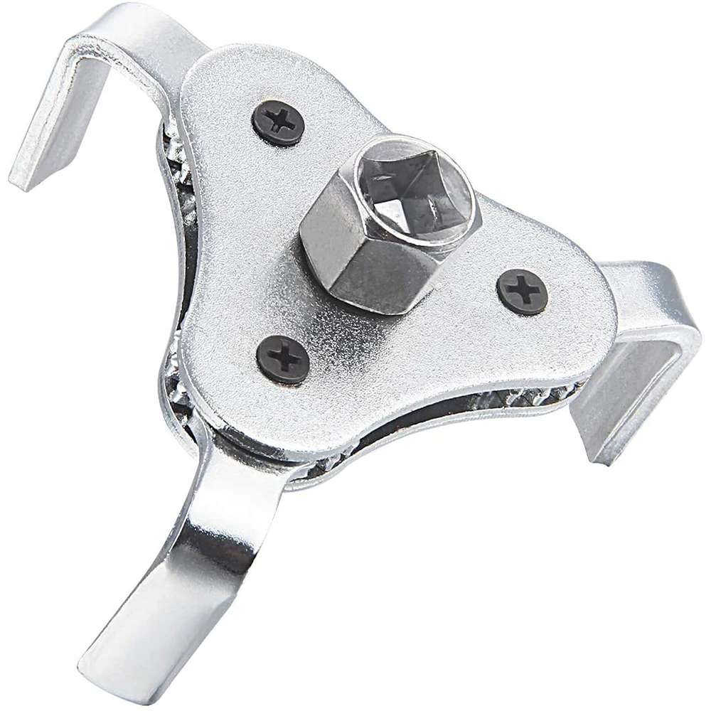 Universal Oil Filter Wrench From 2-1/2 inch to 4.5 inch Oil Filter Wrench Tool -3 Jaw Universal Remover Socket
Universal Oil Filter Wrench From 2-1/2 inch to 4.5 inch Oil Filter Wrench Tool -3 Jaw Universal Remover Socket