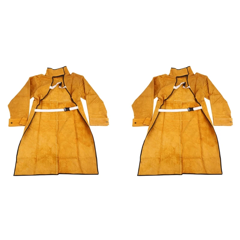 2Pcs 120Cm Welding Apron Flame Retardant Long Sleeve Welder Protective Clothing Split Leather Fire-Resistant
2Pcs 120Cm Welding Apron Flame Retardant Long Sleeve Welder Protective Clothing Split Leather Fire-Resistant