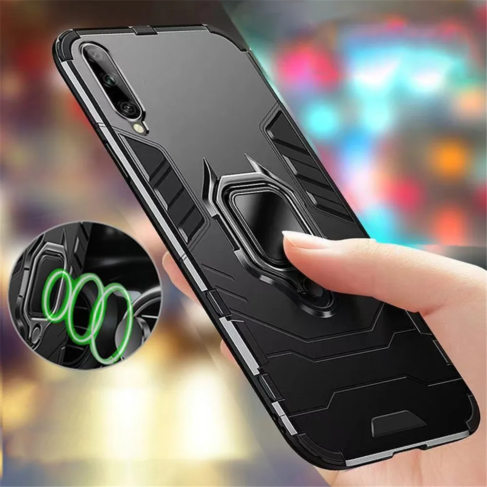 

Huawei Y9S Ring Armor Case For Huawei P30 P20 Pro P40 Lite E Y5 Y6 2018 Y7 Y9 Prime 2019 Y6S Y8S Y9S Y5P Y6P Y7P Y8P Cover Coque