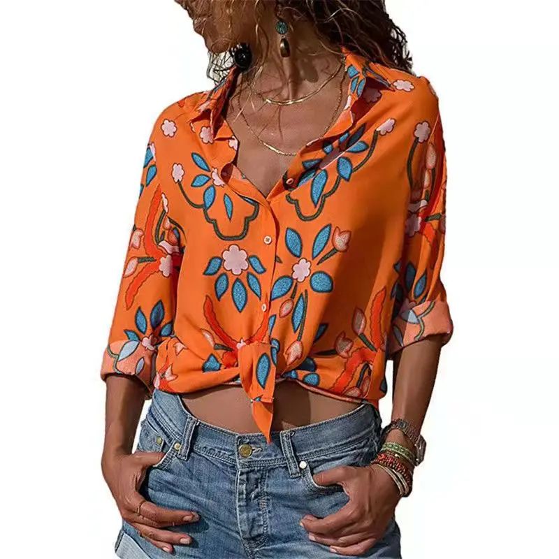 Summer And Autumn Thin Long-Sleeve Flower Print Shirt OL Commuter Women's Top Fashion Slim Elegant Shirt Large Size
Summer And Autumn Thin Long-Sleeve Flower Print Shirt OL Commuter Women's Top Fashion Slim Elegant Shirt Large Size