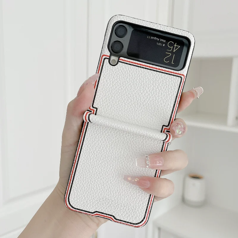 Lychee Phone Case for Samsung Galaxy Z Flip 3 5G Cover Anti-knock Luxury Leather PC Case for Flip3
Lychee Phone Case for Samsung Galaxy Z Flip 3 5G Cover Anti-knock Luxury Leather PC Case for Flip3