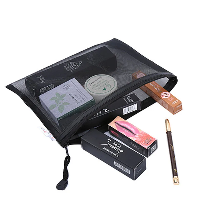 1pc Casual Travel Cosmetic Bag Women Zipper Make Up Black Makeup Case Organizer Storage Pouch Toiletry Beauty Wash Kit Bag
1pc Casual Travel Cosmetic Bag Women Zipper Make Up Black Makeup Case Organizer Storage Pouch Toiletry Beauty Wash Kit Bag