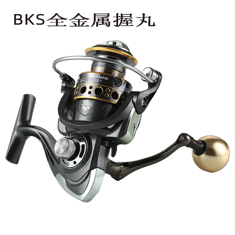 Fishing Spinning Reel Metal Spool 5.2:1/4.7:113BB Ball Bearings Carp Fishing Reel BK2000-7000 Metal Line Cup Sea Tackle
Fishing Spinning Reel Metal Spool 5.2:1/4.7:113BB Ball Bearings Carp Fishing Reel BK2000-7000 Metal Line Cup Sea Tackle