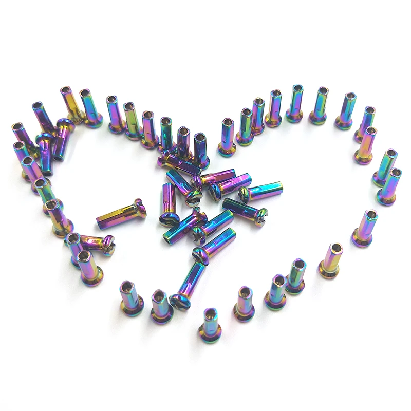 Primwon Round Head Spoke Nipples Brass 14Gauge 2.0 14mm Rainbow Spokes Nipple for Road MTB Bike Wheels
Primwon Round Head Spoke Nipples Brass 14Gauge 2.0 14mm Rainbow Spokes Nipple for Road MTB Bike Wheels
