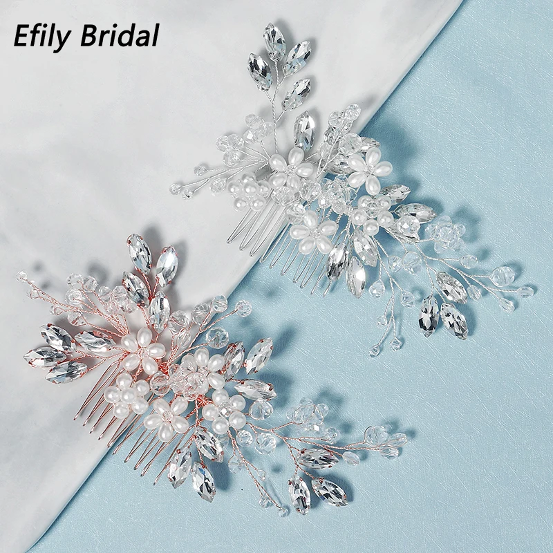 Bridal Wedding Hair Accessories Crystal Pearl Flower Hair Comb Clips for Women Jewelry Bride Headpiece Party Bridesmaid Gift
Bridal Wedding Hair Accessories Crystal Pearl Flower Hair Comb Clips for Women Jewelry Bride Headpiece Party Bridesmaid Gift