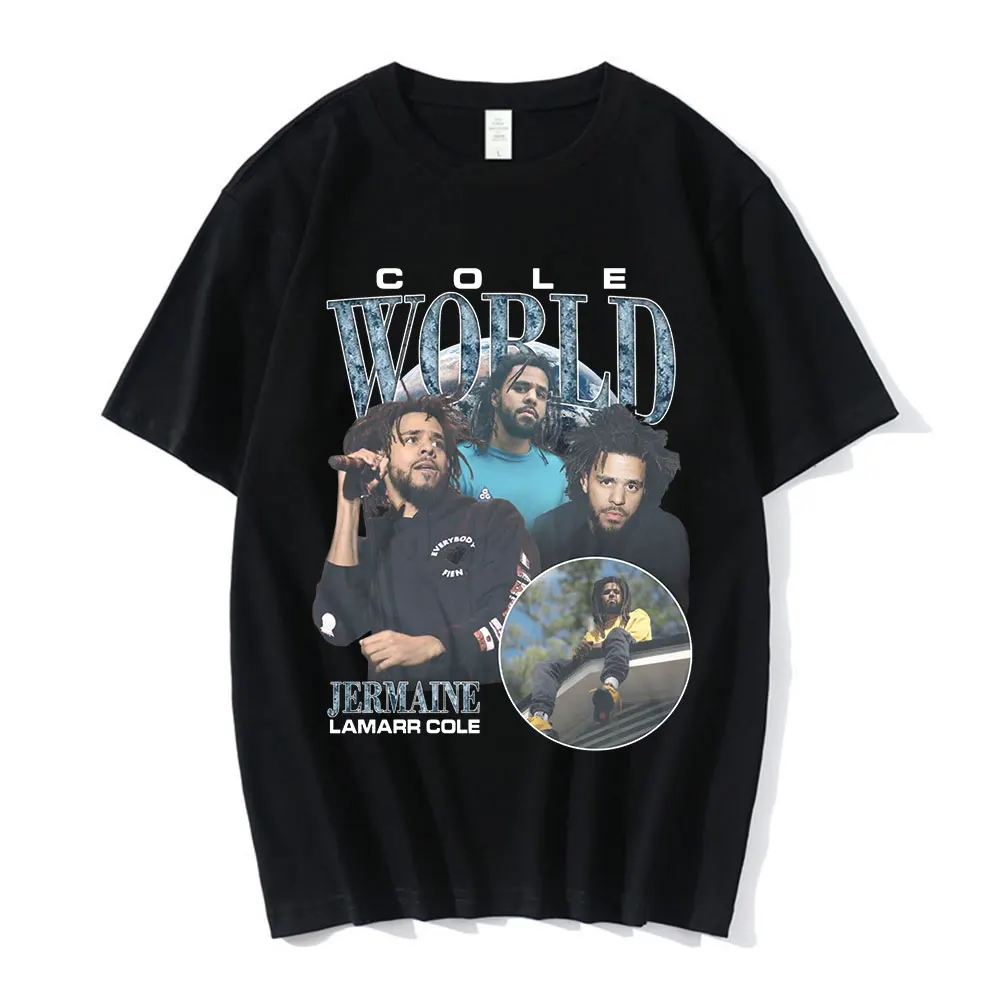 Rapper Cole World Jermaine Lamarr T-Shirt Harajuku J Cole Graphic Print Tee Shirt Men's Vintage Oversized Short Sleeve T-shirts
Rapper Cole World Jermaine Lamarr T-Shirt Harajuku J Cole Graphic Print Tee Shirt Men's Vintage Oversized Short Sleeve T-shirts