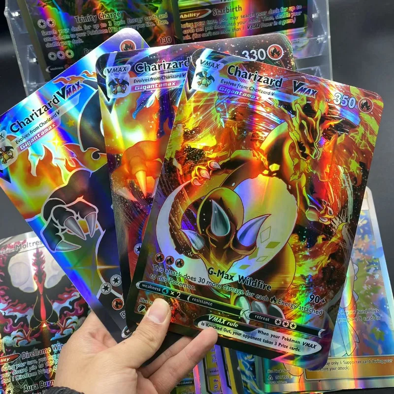 30cps Anime Game Peripheral Card 21CM*15CM Large Size Pokemon Flash Card Vstar Collection Battle Children's Toys Christmas Gift
30cps Anime Game Peripheral Card 21CM*15CM Large Size Pokemon Flash Card Vstar Collection Battle Children's Toys Christmas Gift