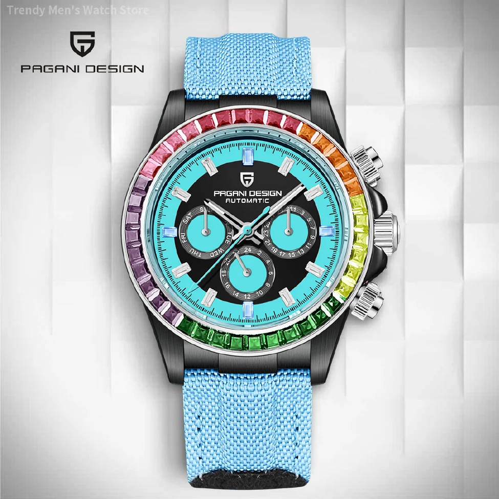 PAGANI DESIGN Rainbow Circle Luxury Automatic Watch For Men Sport Mechanical Wristwatch men Stainless Steel diver Clock 2023 New
PAGANI DESIGN Rainbow Circle Luxury Automatic Watch For Men Sport Mechanical Wristwatch men Stainless Steel diver Clock 2023 New