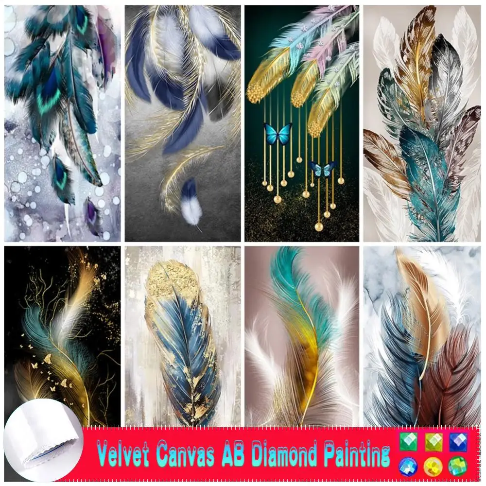 Abstract Feather AB Velvet Canvas Diamond Painting Large Size Landscape 5D Full Diamond Mosaic Cross Stitch Handicraft Hobby
Abstract Feather AB Velvet Canvas Diamond Painting Large Size Landscape 5D Full Diamond Mosaic Cross Stitch Handicraft Hobby