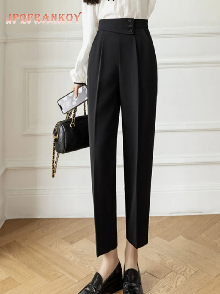Summer of 2022 Women's New High-waisted Solid Color Casual Straight Pleated Ankle-Length Pants
Summer of 2022 Women's New High-waisted Solid Color Casual Straight Pleated Ankle-Length Pants