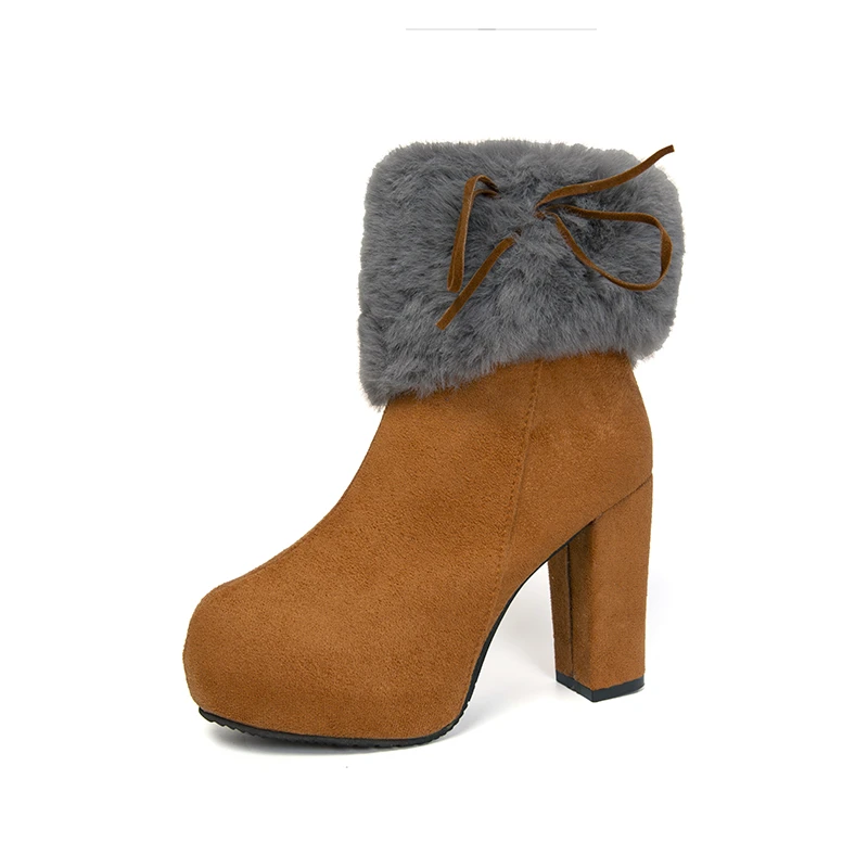 Winter Women Ankle Boots High Heels 2022 Chelsea Chunky Heel Black Booties Furry Sexy Elegant Trend Comfortable Free Shipping
Winter Women Ankle Boots High Heels 2022 Chelsea Chunky Heel Black Booties Furry Sexy Elegant Trend Comfortable Free Shipping