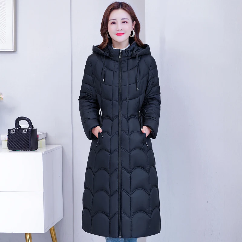 Длинное зимнее пальто с хлопковой подкладкой, женские повседневные облегающие Женские парки, однотонное пальто на молнии, теплая зимняя женская черная куртка высокого качества
Длинное зимнее пальто с хлопковой подкладкой, женские повседневные облегающие Женские парки, однотонное пальто на молнии, теплая зимняя женская черная куртка высокого качества