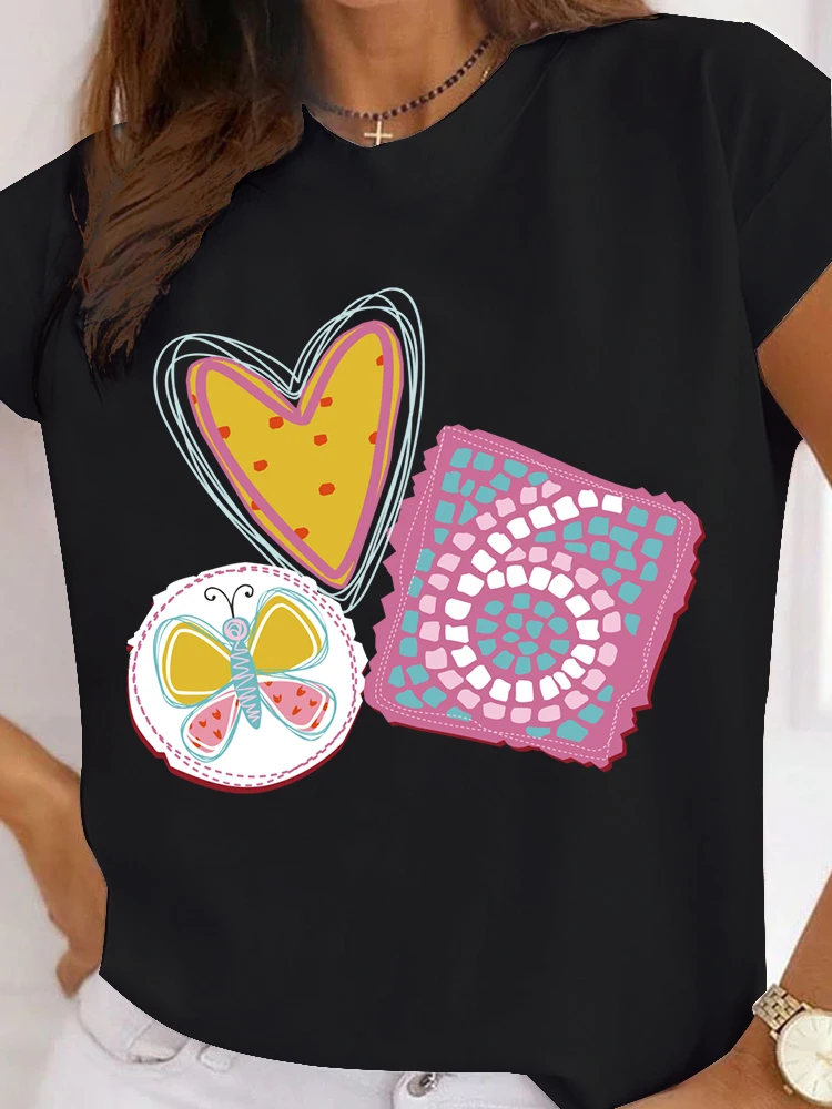 Ladies Clothing Round Neck Woman's T-shirts Short Sleeve Fashion Female Tee Women Print Flowers Graphic Summer Casual Clothes
Ladies Clothing Round Neck Woman's T-shirts Short Sleeve Fashion Female Tee Women Print Flowers Graphic Summer Casual Clothes