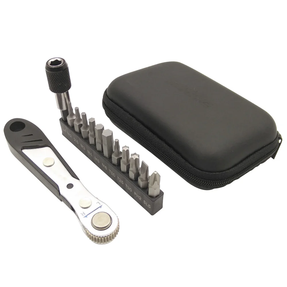 Handheld Alloy Steel Multifunctional Universal Ratchet Wrench Kit Cycling Hex Torx Repair Tools Outdoor Disc Spanner Road Bike
Handheld Alloy Steel Multifunctional Universal Ratchet Wrench Kit Cycling Hex Torx Repair Tools Outdoor Disc Spanner Road Bike