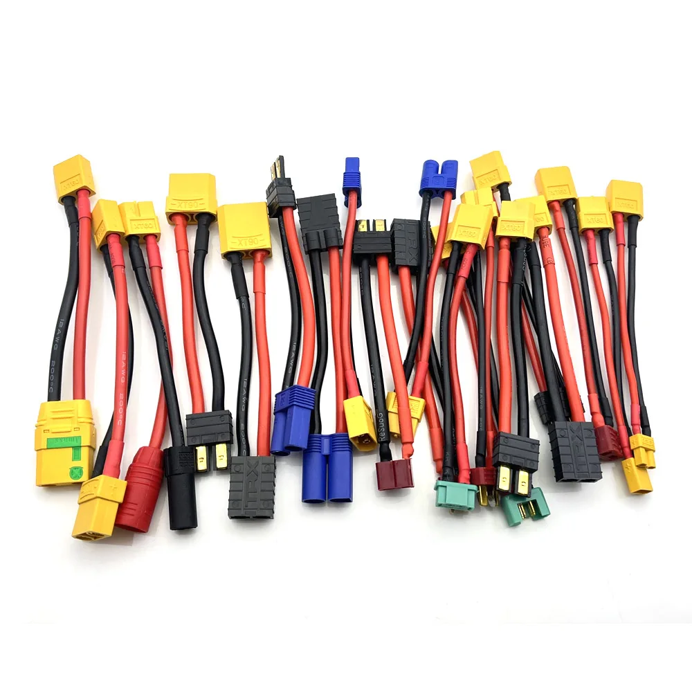 XT30 XT60 XT90 EC5 EC3 XT TPX MPX T Plug Female to Male Adapter Connectors 10cm Connector for RC Lipo Battery Charger Parts DIY
XT30 XT60 XT90 EC5 EC3 XT TPX MPX T Plug Female to Male Adapter Connectors 10cm Connector for RC Lipo Battery Charger Parts DIY
