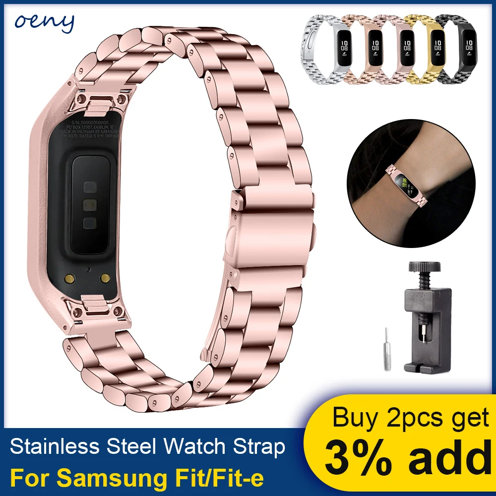 Металлический ремешок для часов для Samsung Galaxy Fit-e SM-R375 R375 SM-R370 R370, умный браслет для мужчин и женщин, ремешок для часов из нержавеющей стали
Металлический ремешок для часов для Samsung Galaxy Fit-e SM-R375 R375 SM-R370 R370, умный браслет для мужчин и женщин, ремешок для часов из нержавеющей стали