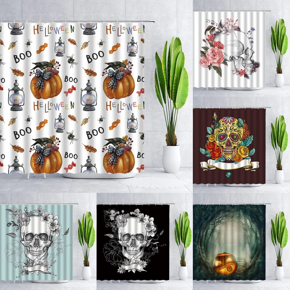 Halloween Shower Curtain Child Education Autumn Holiday Pumpkin Interesting Witch Bathroom Decoration Fabric Curtains
Halloween Shower Curtain Child Education Autumn Holiday Pumpkin Interesting Witch Bathroom Decoration Fabric Curtains