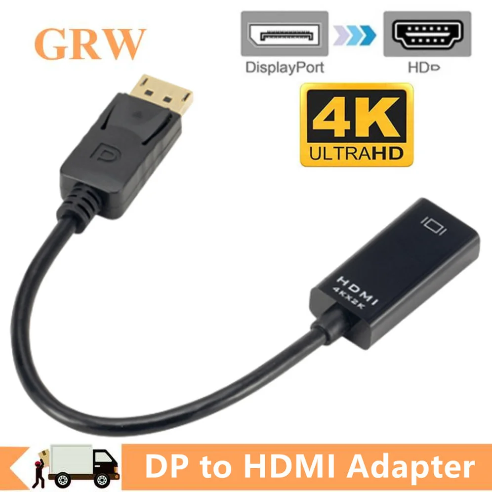 Grwibeou 4K DisplayPort DP To HDMI-compatible Adapter Cable DisplayPort to HDMI -compatible Converter For Laptop Projectors HDTV
Grwibeou 4K DisplayPort DP To HDMI-compatible Adapter Cable DisplayPort to HDMI -compatible Converter For Laptop Projectors HDTV