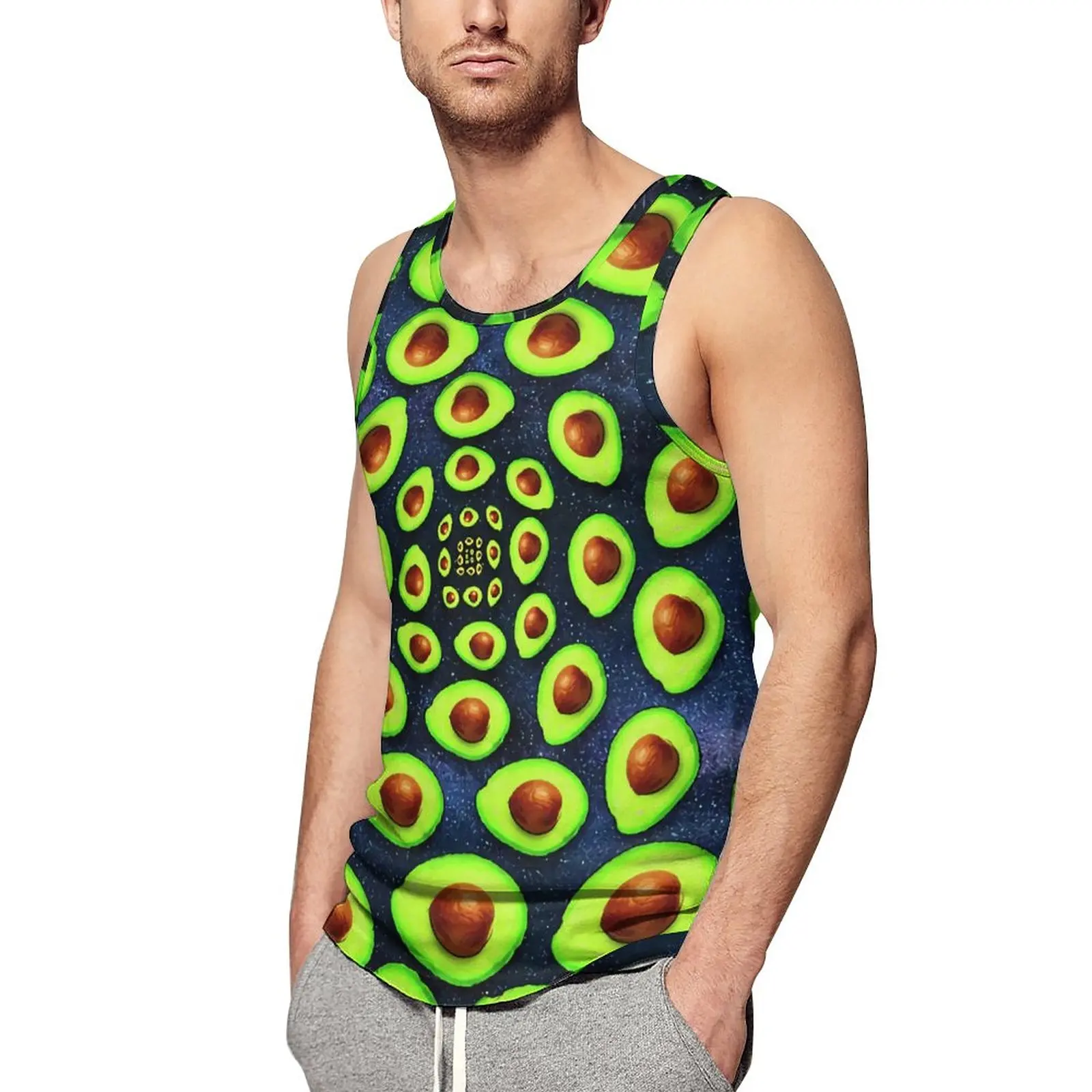 Avocado Spiral Summer Tank Top Green Fruit Print Bodybuilding Tops Men Design Fashion Sleeveless Shirts Big Size 4XL 5XL
Avocado Spiral Summer Tank Top Green Fruit Print Bodybuilding Tops Men Design Fashion Sleeveless Shirts Big Size 4XL 5XL
