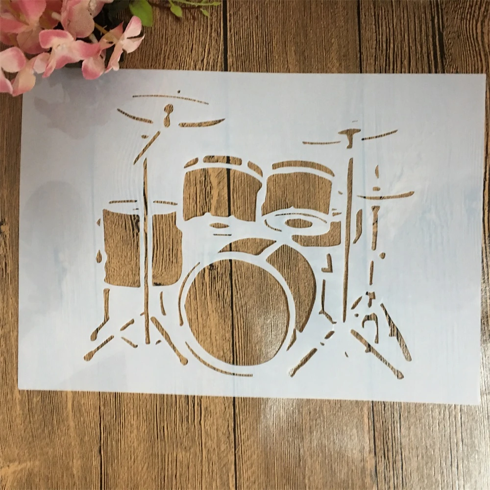 A4 29cm Musical Instrument Drum DIY Layering Stencils Wall Painting Scrapbook Coloring Embossing Album Decorative Template
A4 29cm Musical Instrument Drum DIY Layering Stencils Wall Painting Scrapbook Coloring Embossing Album Decorative Template