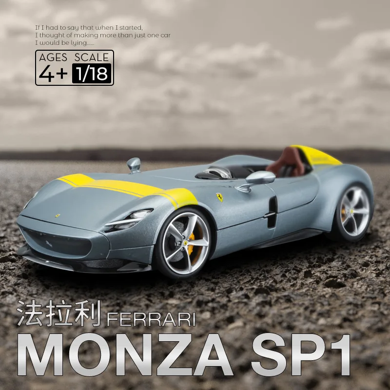 Модель спортивного автомобиля Bburago Ferrari Monza SP1 1:18, модель литая металлическая игрушечная машинка, модель имитации коллекции, детские подарки
Модель спортивного автомобиля Bburago Ferrari Monza SP1 1:18, модель литая металлическая игрушечная машинка, модель имитации коллекции, детские подарки