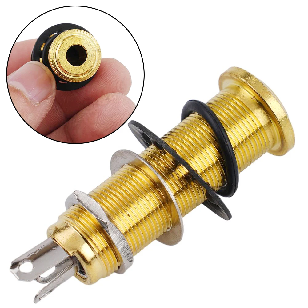 1/4 Inch 6.35mm Stereo Output Input Jack Plug, Electric Guitar Bass Component, Metal Noise Proof Instrument Accessories
1/4 Inch 6.35mm Stereo Output Input Jack Plug, Electric Guitar Bass Component, Metal Noise Proof Instrument Accessories