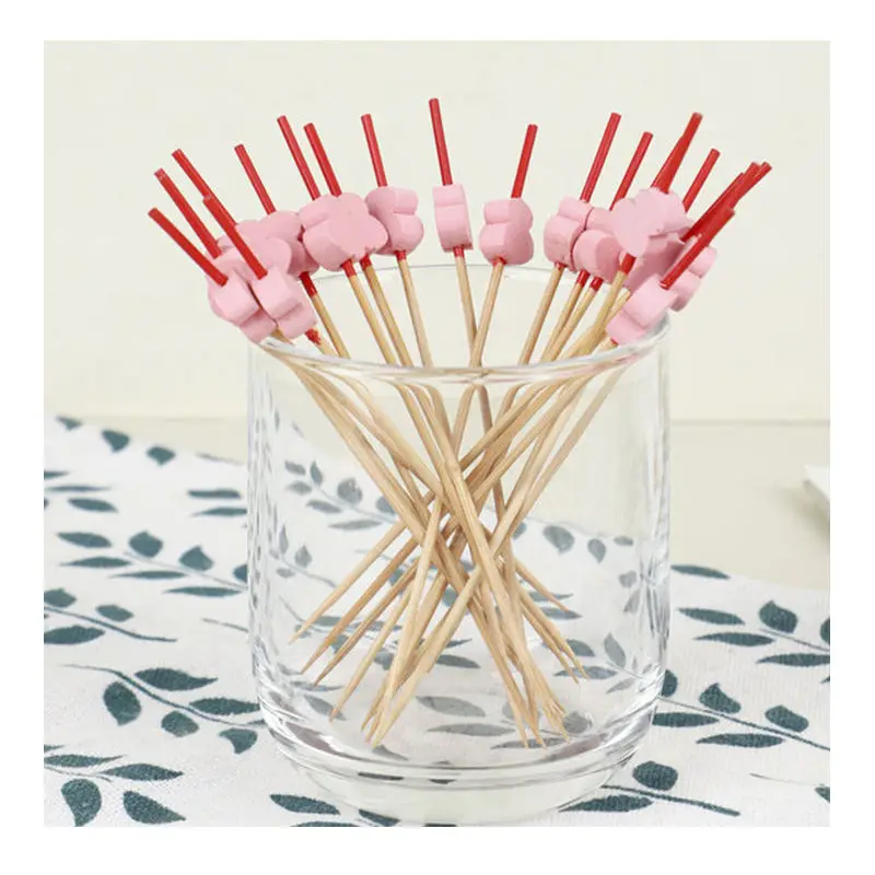 12cm 100pcs Wholesale Natural Decoration Fruit Disposable Bamboo Sandwich Stick Skewer
12cm 100pcs Wholesale Natural Decoration Fruit Disposable Bamboo Sandwich Stick Skewer