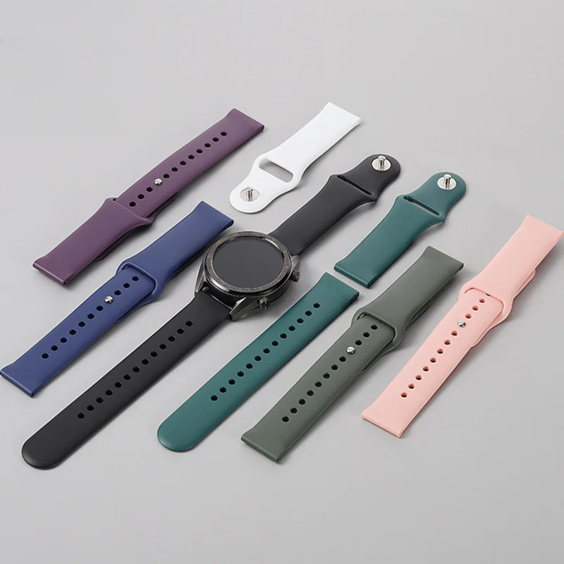22/20mm Watch band For Samsung Galaxy watch 4/classic Active 2 44mm 42mm/46mm Gear S3 Silicone bracelet Huawei watch GT 2 strap
22/20mm Watch band For Samsung Galaxy watch 4/classic Active 2 44mm 42mm/46mm Gear S3 Silicone bracelet Huawei watch GT 2 strap