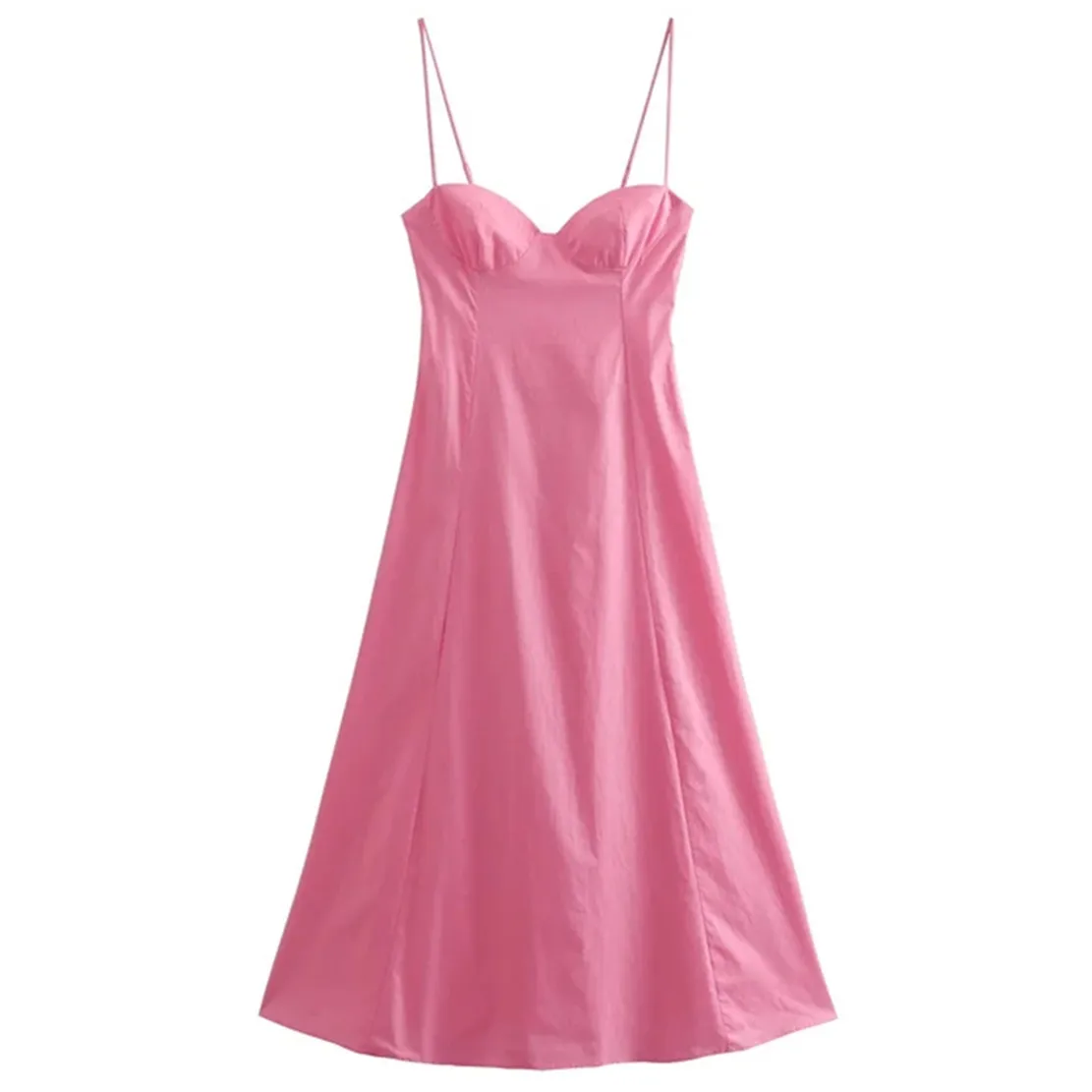 Withered 2022 Ins Blogger Fashion Pink Color Poplin Dress Spaghetti Strapless Sexy Midi Dress Women
Withered 2022 Ins Blogger Fashion Pink Color Poplin Dress Spaghetti Strapless Sexy Midi Dress Women