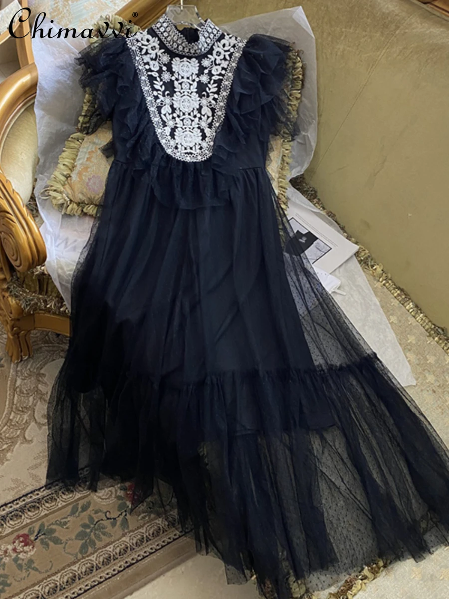 Женское платье с вышивкой, облегающее Сетчатое платье без рукавов, с высоким воротником, в этническом стиле, лето 2022
Женское платье с вышивкой, облегающее Сетчатое платье без рукавов, с высоким воротником, в этническом стиле, лето 2022