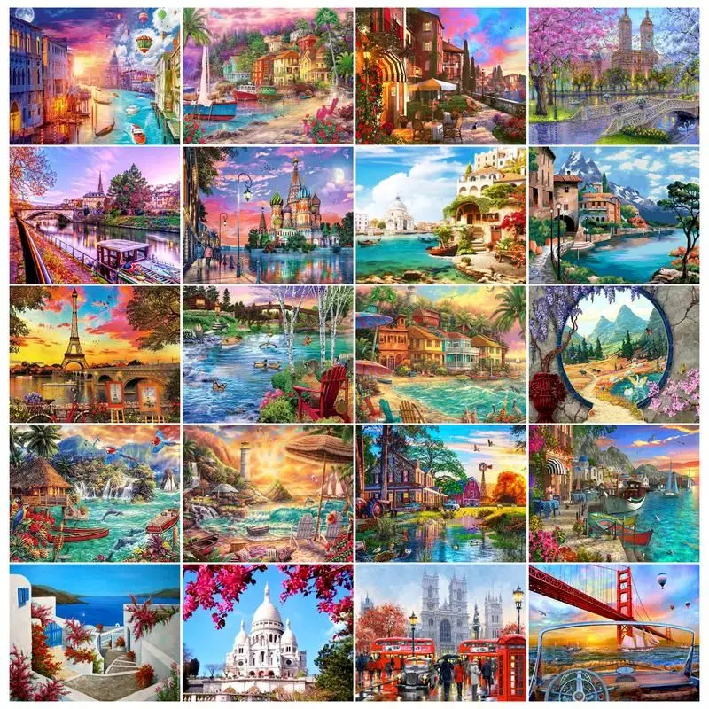 RUOPOTY 60x75cm Acrylic Paint By Number Scenery Handpainted Unframe Drawing On Canvas Picture By Numbers Wall Decor
RUOPOTY 60x75cm Acrylic Paint By Number Scenery Handpainted Unframe Drawing On Canvas Picture By Numbers Wall Decor
