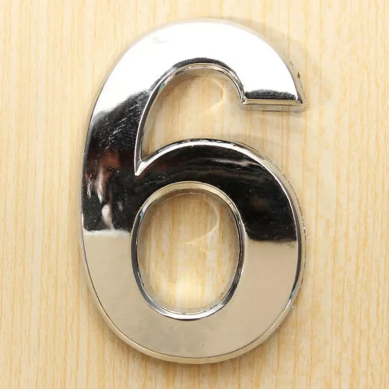 3D Digits 0-9 Number Silver Sticker 5cm Plate Sign Hotel Silvery Door Number Plaque Modern Plated House Home Car Decoration
3D Digits 0-9 Number Silver Sticker 5cm Plate Sign Hotel Silvery Door Number Plaque Modern Plated House Home Car Decoration