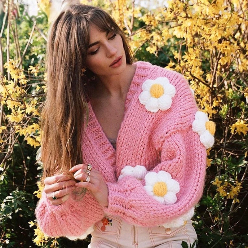 Spring Autumn Sweet Ladies Cardigans Women's Fashion Short Wear Long Sleeve Casual Street Wear Pink Cardigans Sweater
Spring Autumn Sweet Ladies Cardigans Women's Fashion Short Wear Long Sleeve Casual Street Wear Pink Cardigans Sweater