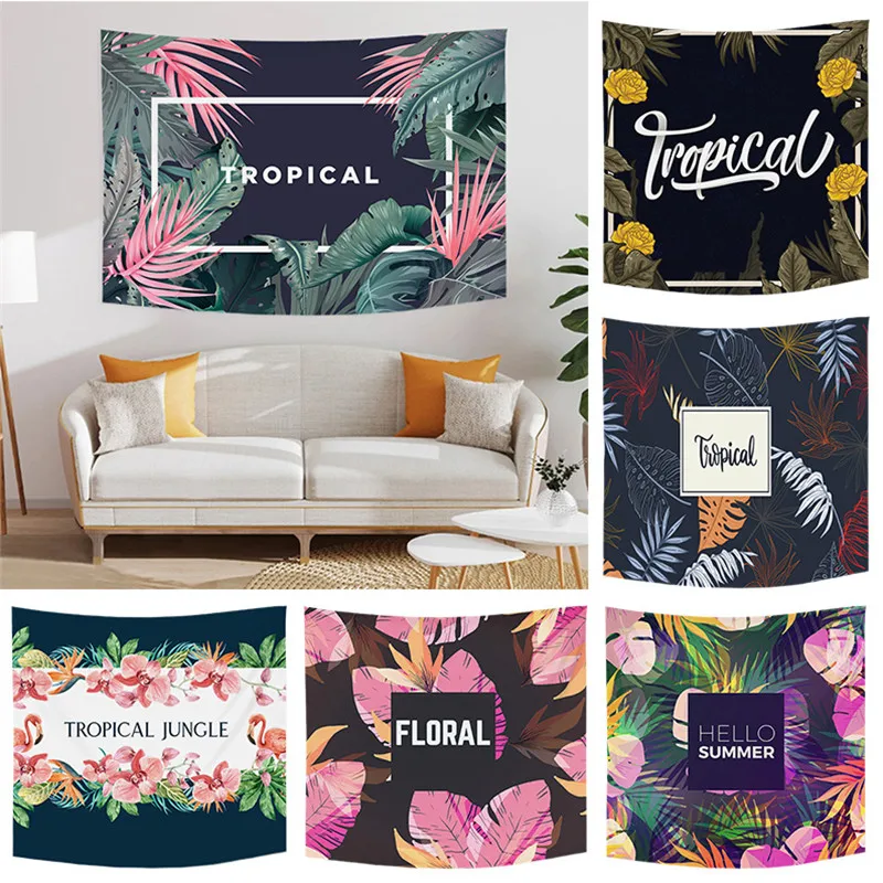 Summer Enthusiastic Tropical Plant Flower Flamingo Printed Polyester Tapestry Wall Hanging Tapestries For Bedroom Dorm Decor
Summer Enthusiastic Tropical Plant Flower Flamingo Printed Polyester Tapestry Wall Hanging Tapestries For Bedroom Dorm Decor