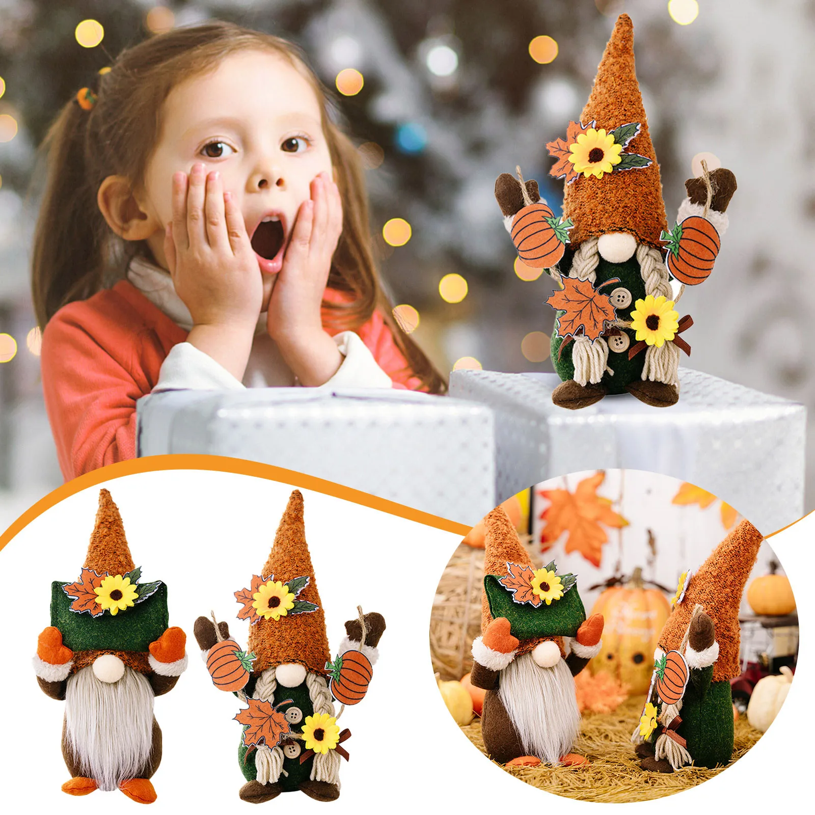 Autumn Dwarf Doll Decoration Ornaments Autumn Decoration Thanksgiving Decoration Ornament for Christmas Trees Elegant
Autumn Dwarf Doll Decoration Ornaments Autumn Decoration Thanksgiving Decoration Ornament for Christmas Trees Elegant