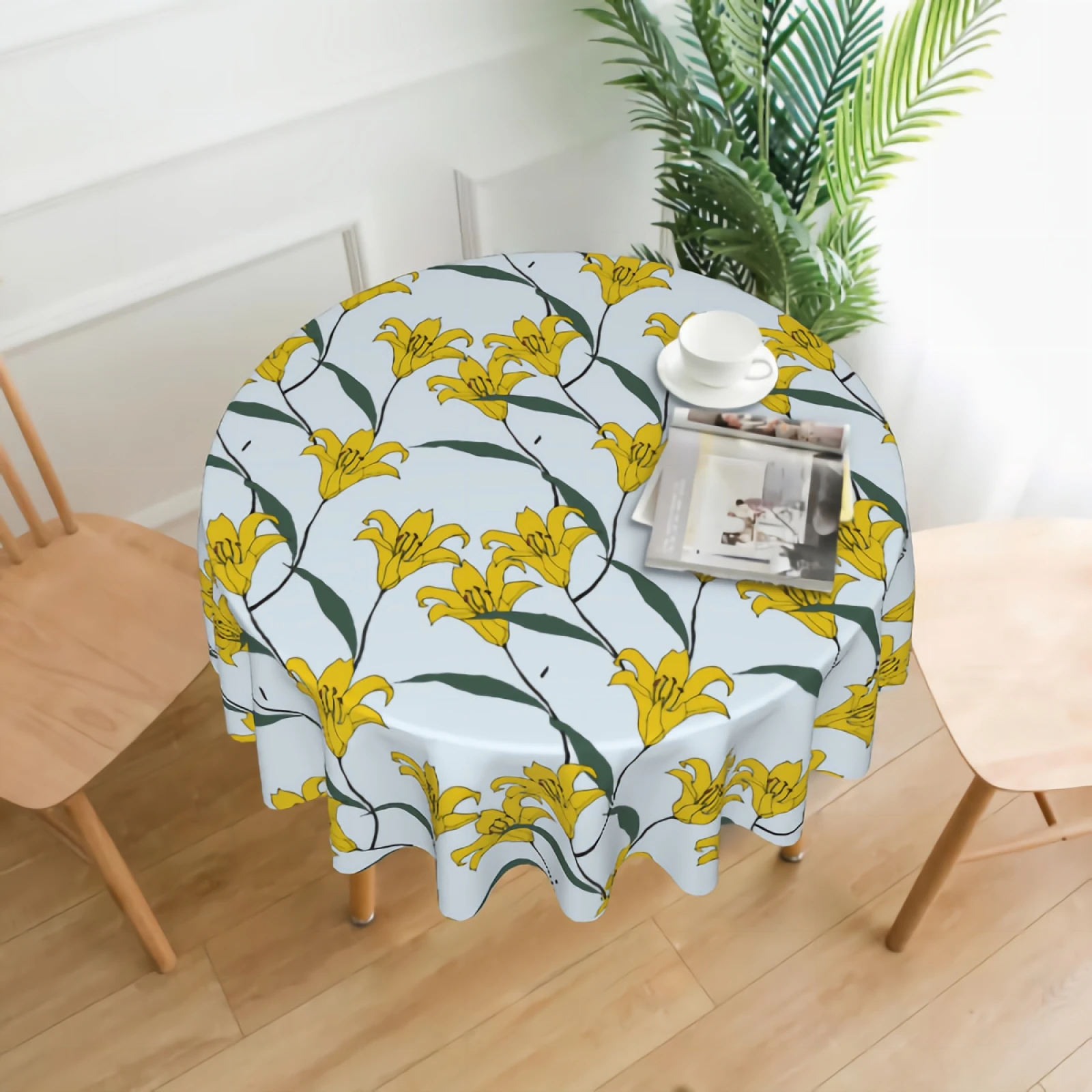 Yellow Flowers Round Tablecloth 60 Inch Floral Table Cover Table Cloth with Waterproof Wrinkle Resistant for Home Kitchen Indoor
Yellow Flowers Round Tablecloth 60 Inch Floral Table Cover Table Cloth with Waterproof Wrinkle Resistant for Home Kitchen Indoor