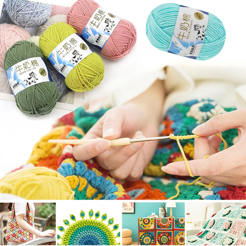 1pc 50g Yarns for Knitting and Crochet Milk Cotton Yarn Crochet Para Tejer T Shirt Yarn
1pc 50g Yarns for Knitting and Crochet Milk Cotton Yarn Crochet Para Tejer T Shirt Yarn