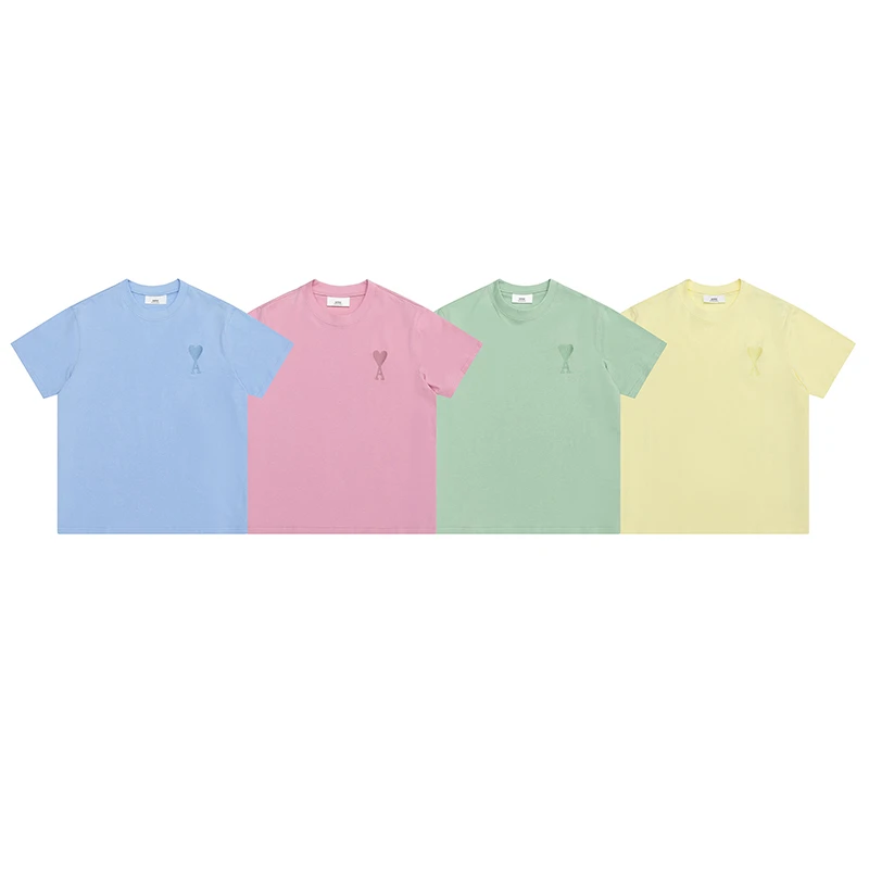 Ami 2022 Summer New Cotton Korean Style Fashion Embroidered Short Sleeve Men's Casual T-shirt Collar Oversized Men's T-shirt Top
Ami 2022 Summer New Cotton Korean Style Fashion Embroidered Short Sleeve Men's Casual T-shirt Collar Oversized Men's T-shirt Top