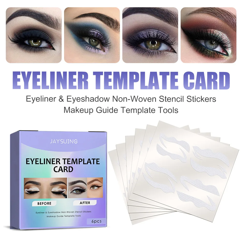 Eyeliner Stencils Kit Eye Makeup Template Stickers Non-Woven Eye Liner Template Cards Eyeliner Shaping Tools
Eyeliner Stencils Kit Eye Makeup Template Stickers Non-Woven Eye Liner Template Cards Eyeliner Shaping Tools