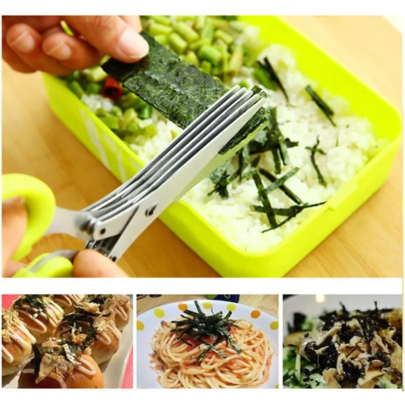2022 New multifunction kitchen knife stainless steel 5-layer scissors cooking tool
2022 New multifunction kitchen knife stainless steel 5-layer scissors cooking tool
