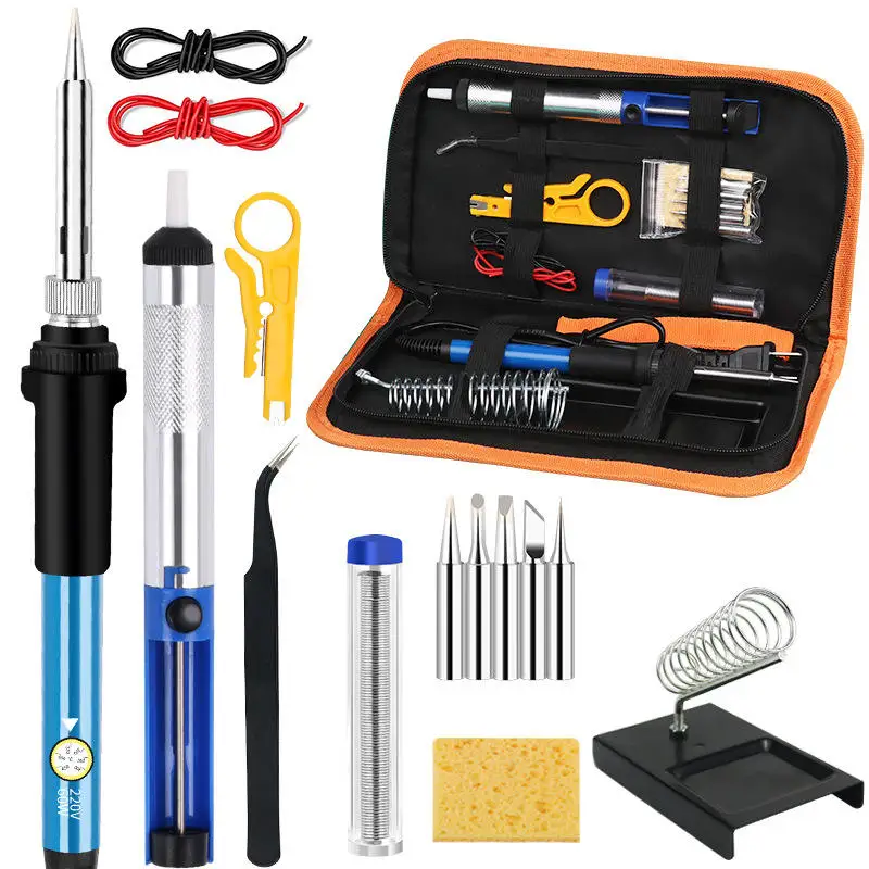 Portable 60W Repair Digital Display Solder Irons Tools Set Adjustable Temperature Rework Welding Electric Soldering Irons Kit
Portable 60W Repair Digital Display Solder Irons Tools Set Adjustable Temperature Rework Welding Electric Soldering Irons Kit