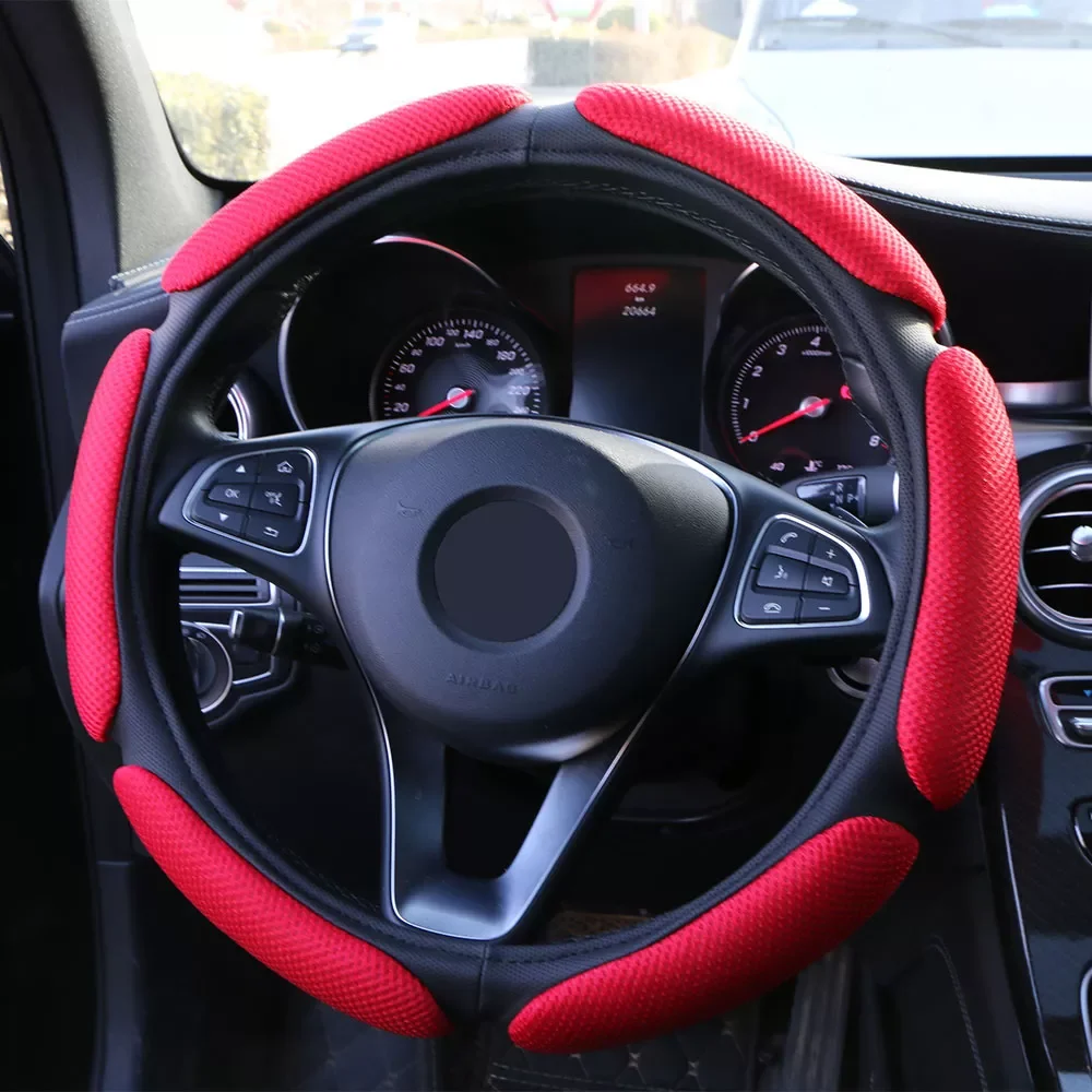 Steering Wheel Cover Mesh Breathable Automobile Steering-Wheel Braid Protector Auto Steering Cover For Car Styling
Steering Wheel Cover Mesh Breathable Automobile Steering-Wheel Braid Protector Auto Steering Cover For Car Styling
