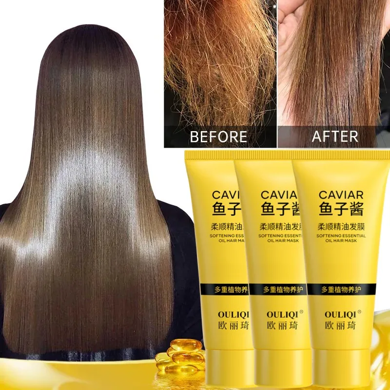 60 ML Caviar Hair Mask Keratin Mask 5 Seconds Repairs Frizz Conditioner Prevent Hair Loss Magic Mask Moisturizer Smoothing
60 ML Caviar Hair Mask Keratin Mask 5 Seconds Repairs Frizz Conditioner Prevent Hair Loss Magic Mask Moisturizer Smoothing