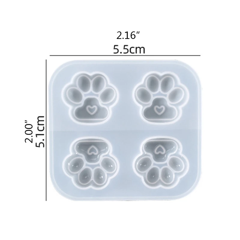 652F Silicone Mold Love Paw Keychain Epoxy Resin Mold DIY Keychain Pendant Jewelry for Valentine Love Gift Craft
652F Silicone Mold Love Paw Keychain Epoxy Resin Mold DIY Keychain Pendant Jewelry for Valentine Love Gift Craft