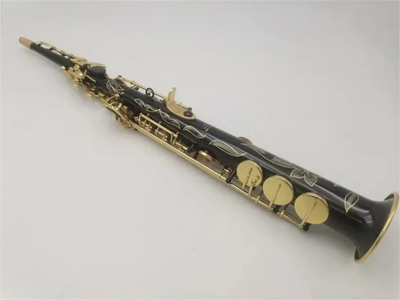 Soprano Saxophone S-901 bB-Flat Straight Gold Lacquered Body musical instrument professional with Case Accessories
Soprano Saxophone S-901 bB-Flat Straight Gold Lacquered Body musical instrument professional with Case Accessories