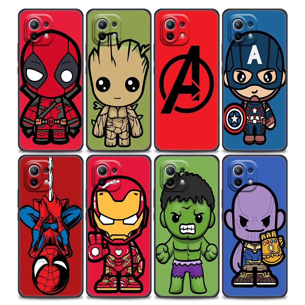 Avengers Deadpool Groot Marvel For Xiaomi 11 Lite Phone Cases For Xiaomi Mi 11 Lite 5G NE 11T 12 12X 12S 12T 13 Pro Black Covers
Avengers Deadpool Groot Marvel For Xiaomi 11 Lite Phone Cases For Xiaomi Mi 11 Lite 5G NE 11T 12 12X 12S 12T 13 Pro Black Covers